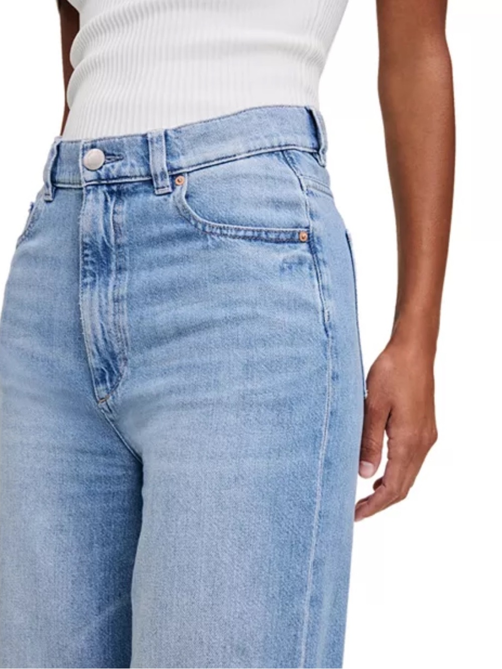 DL1961 Hepburn Wide Leg High Rise Jeans - Picture 4 of 12